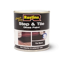 Rustins Quick Dry Step & Tile Paint Black 250ml