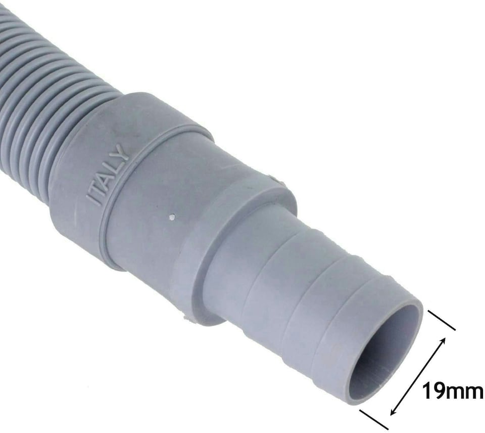 image 1 of SPARES2GO Fill Hose + Drain Extension Kit for Washing Machine or Dishwasher (2.5m + 3.5m)