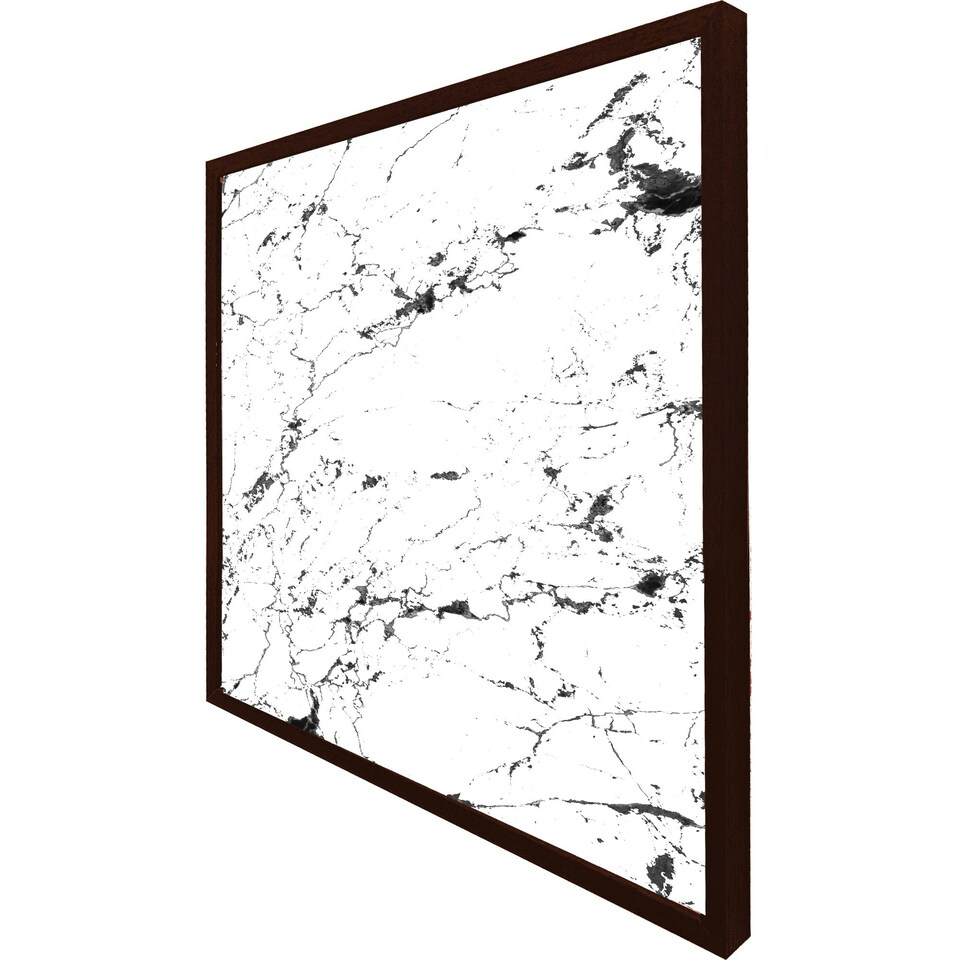 image 1 of Thin black marble (Picture Frame) White | M