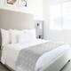 image 4 of Geo Diamond Collection Recycled Cotton Throw in Silver (70" x 100") Grey | Grey