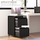 image 3 of Vinsetto 2-Drawer Mobile Filing Cabinet, Steel Lockable File Cabinet for Letter, A4 and Legal Size, Pre-Assembled Body, Black