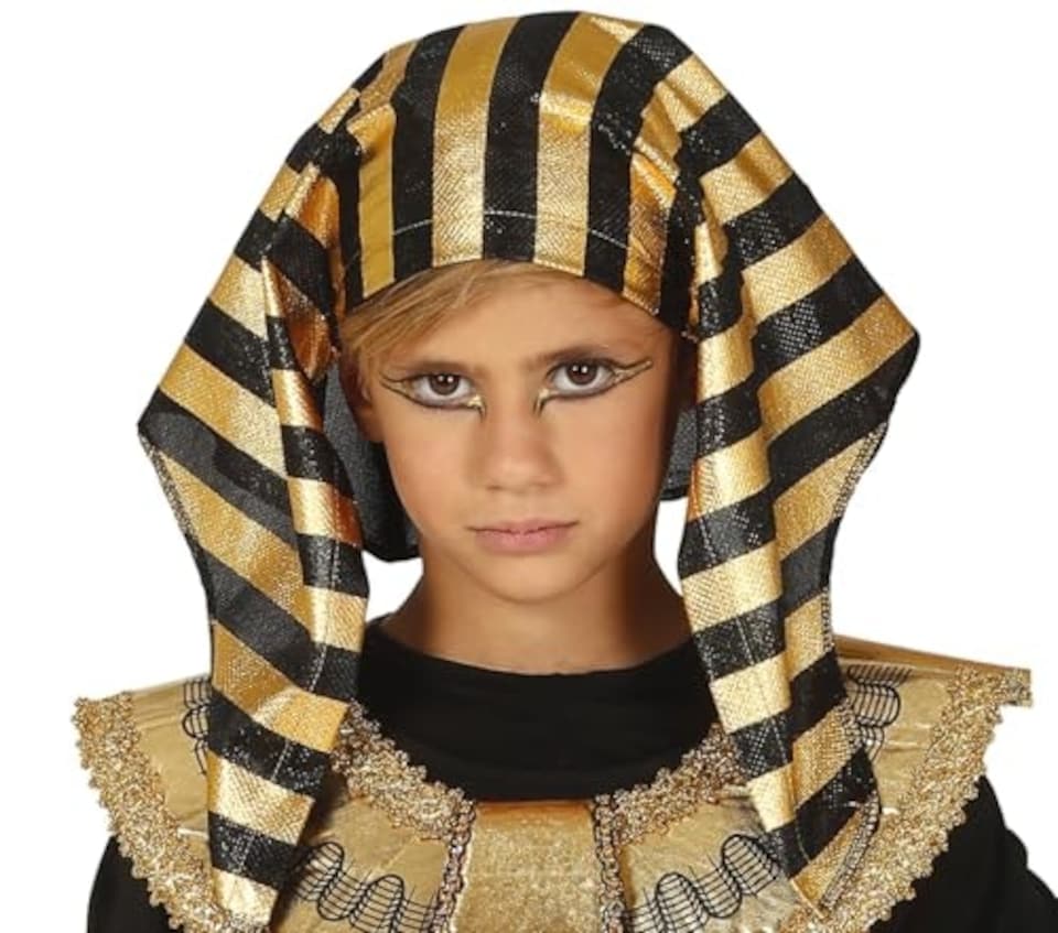 image 1 of Fancy Dress Child Egyptian Black Gold - 7-9 Years