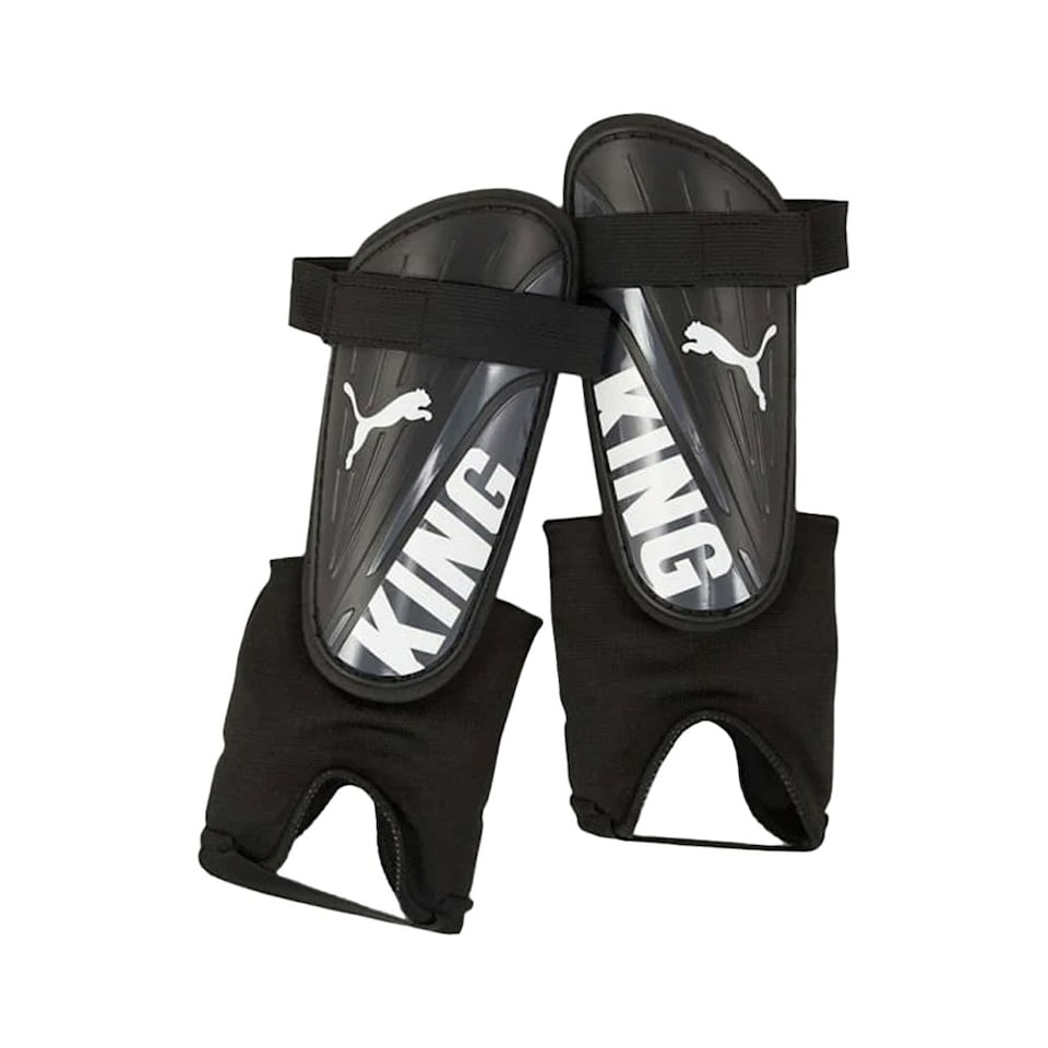 image 1 of Puma King Shin & Ankle Guards - Black/White - 58mm x 216mm x 72mm