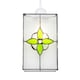 image 2 of Traditional Clear Glass Tiffany Style Pendant Light Shade with Green Panels | Green | Green | 1