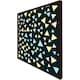 image 3 of Yellow & blue triangles (Picutre Frame) White | XL