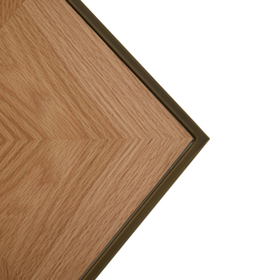 image 1 of Interiors by Premier Hexagonal Brown Coffee Table Brown