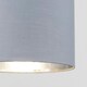 image 1 of ValueLights Reni Small Grey And Chrome Ceiling Pendant Shade
