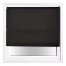 Daylight Roller Blind 140cm Wide x 165cm Long | Metal Fittings | Black | Black
