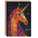 image 1 of Magical Unicorn Colourful Ornate Flower Daughter Son Birthday Card