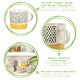 image 2 of Nicola Spring Ceramic Dipped Dots Coffee Mugs - 385ml - Mustard - Pack of 6 Yellow