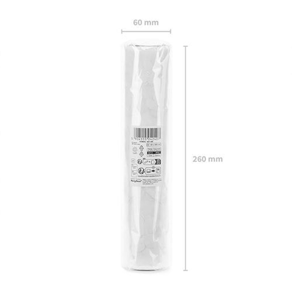 image 1 of White Floral Tulle Table Runner 5m White