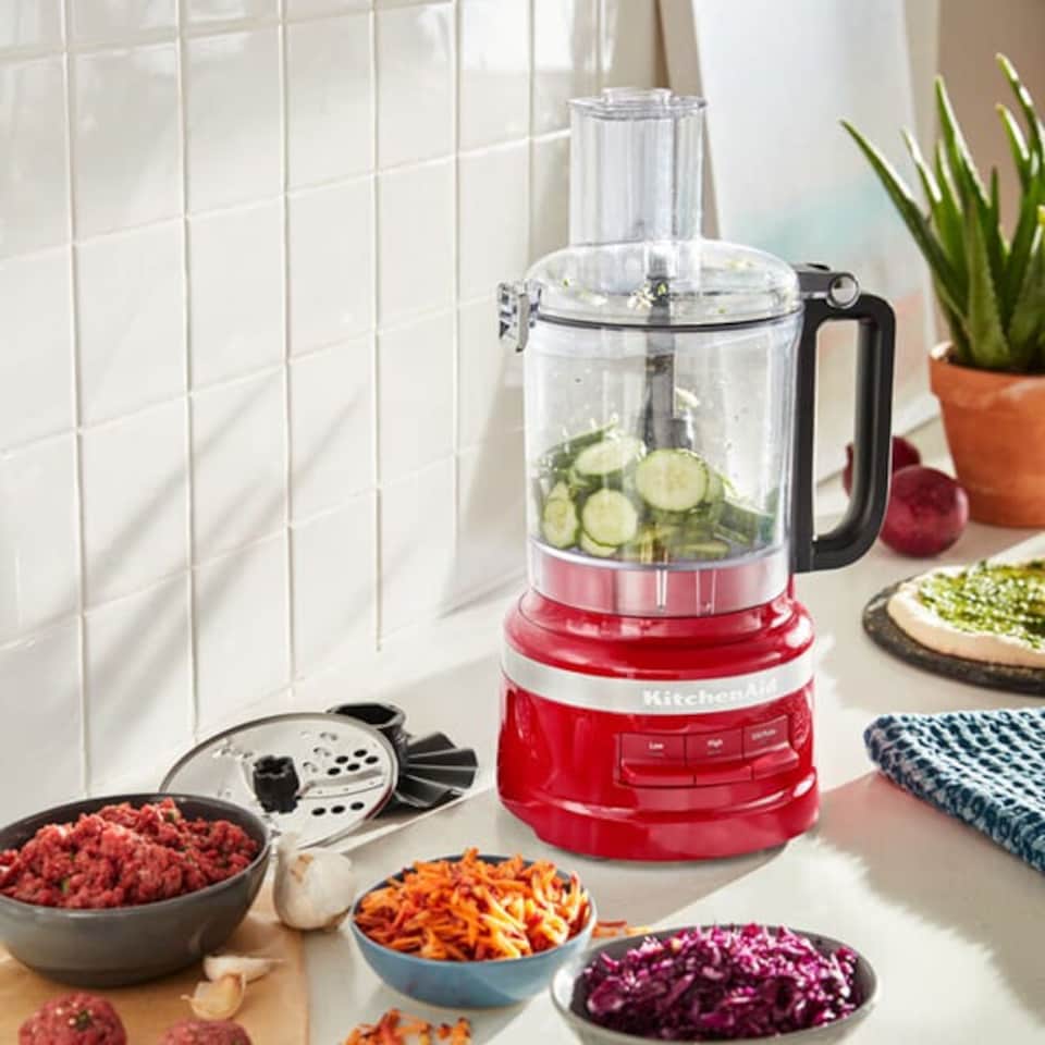 image 1 of KitchenAid 2.1L Empire Red Food Processor