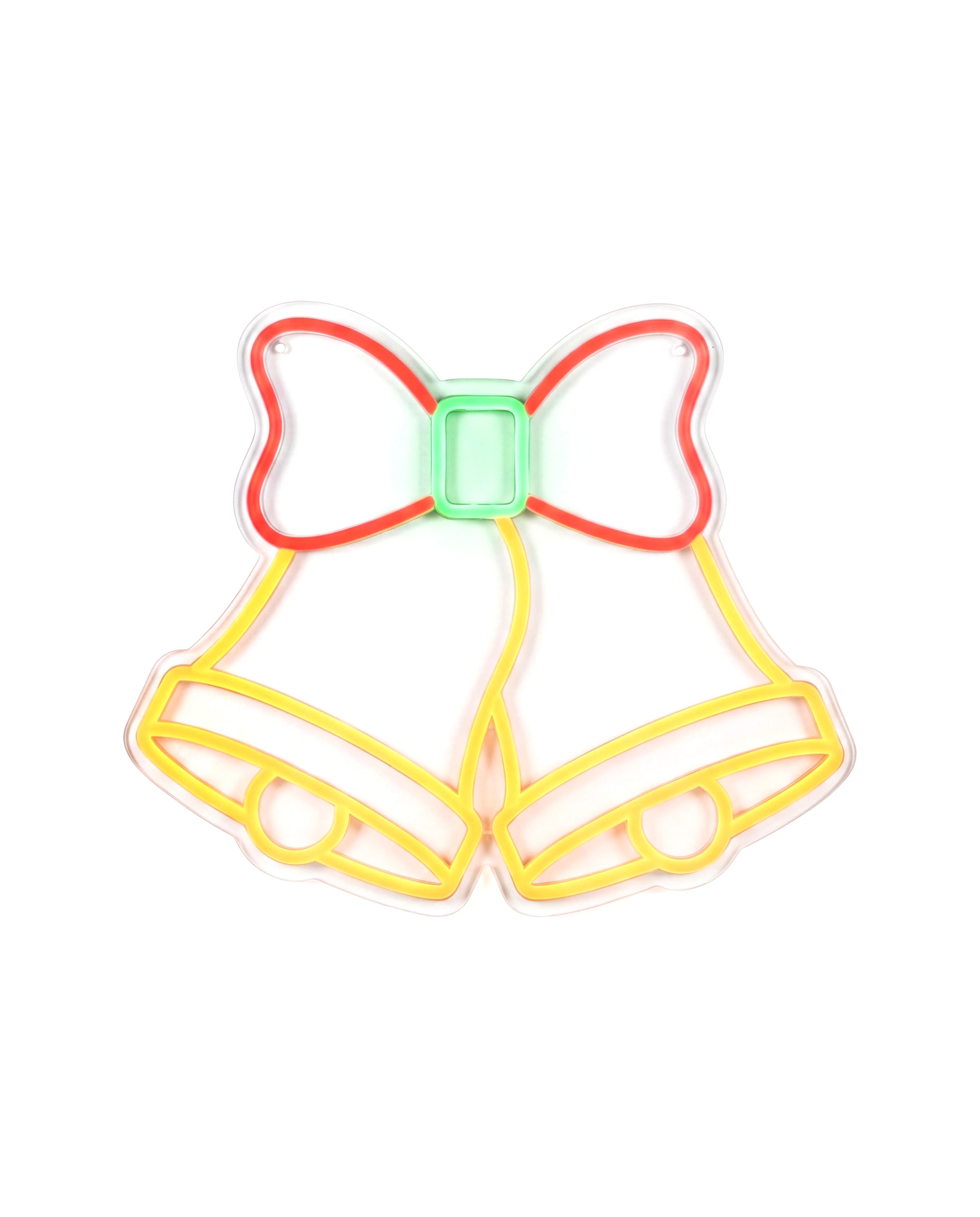 Festive 44cm Neon Flex Hanging Double Bell