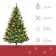 image 8 of HOMCOM 6FT Pre-Lit Christmas Tree Artificial Spruce Tree Holiday Décor Stand