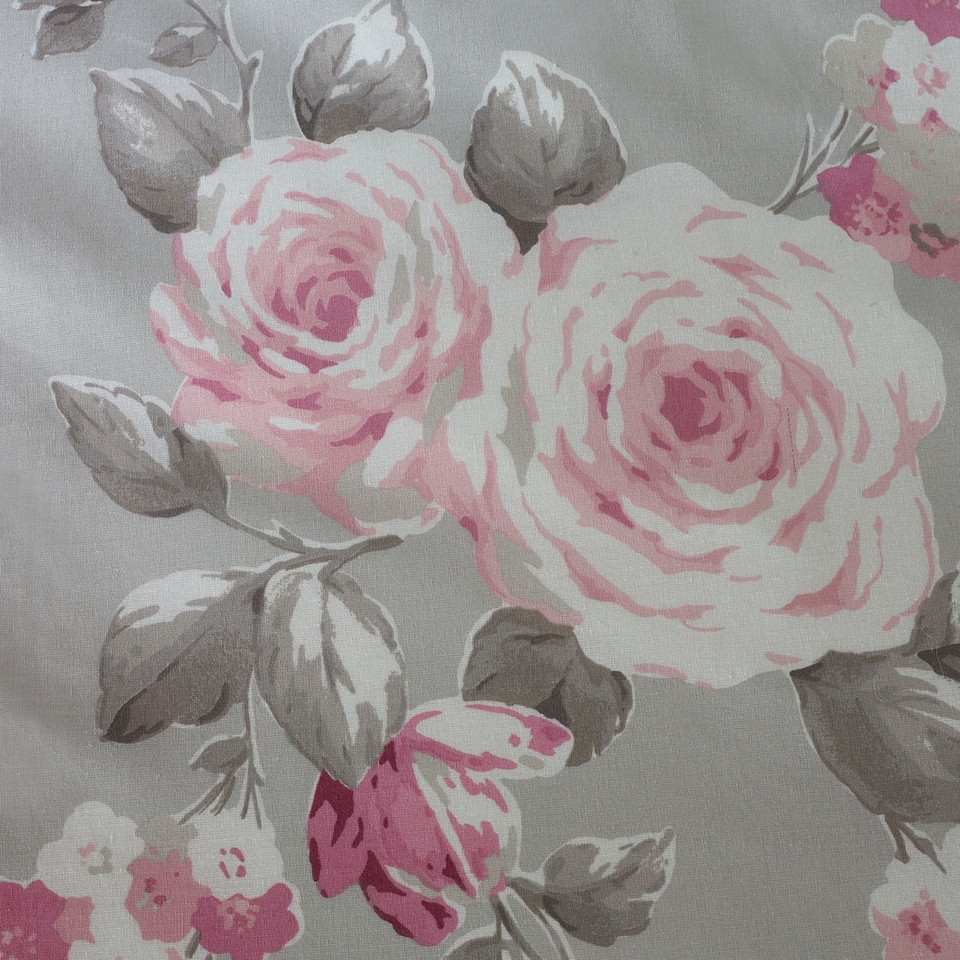 image 1 of Canterbury Floral Reversible Duvet Cover Set | Grey