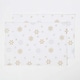 image 1 of Homescapes Cotton Christmas Gold Snowflake Pack of 2 Placemats