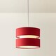 image 4 of ValueLights Sophia Small Red 2 Tier Ceiling Light Shade & Bulb | Red
