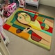 image 4 of Woman with chocolate in hand (Rug) Multi | M