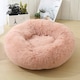 image 1 of Soft Calming Donut Bed - Premium Quality For Dogs & Cats - Pink / 100cm Pink | L