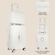 image 7 of 3 Piece Luggage Set with Vanity Case, Carry-On & Large Suitcase | White | Off White