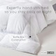 image 4 of Homescapes Luxury Hotel 'Soft as Down' Super Microfibre 2.5 Tog Summer Duvet | White | 1