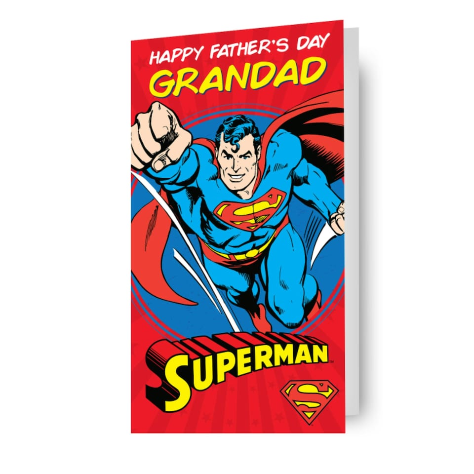 image 1 of Superman 'Grandad' Father's Day Card