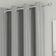 image 2 of Supersoft Grey Curtains 66 x 54 inch (168 x 137 cm) Room Darkening Eyelet Thermal Noise Reducing Curtains for Bedroom and Living Room
