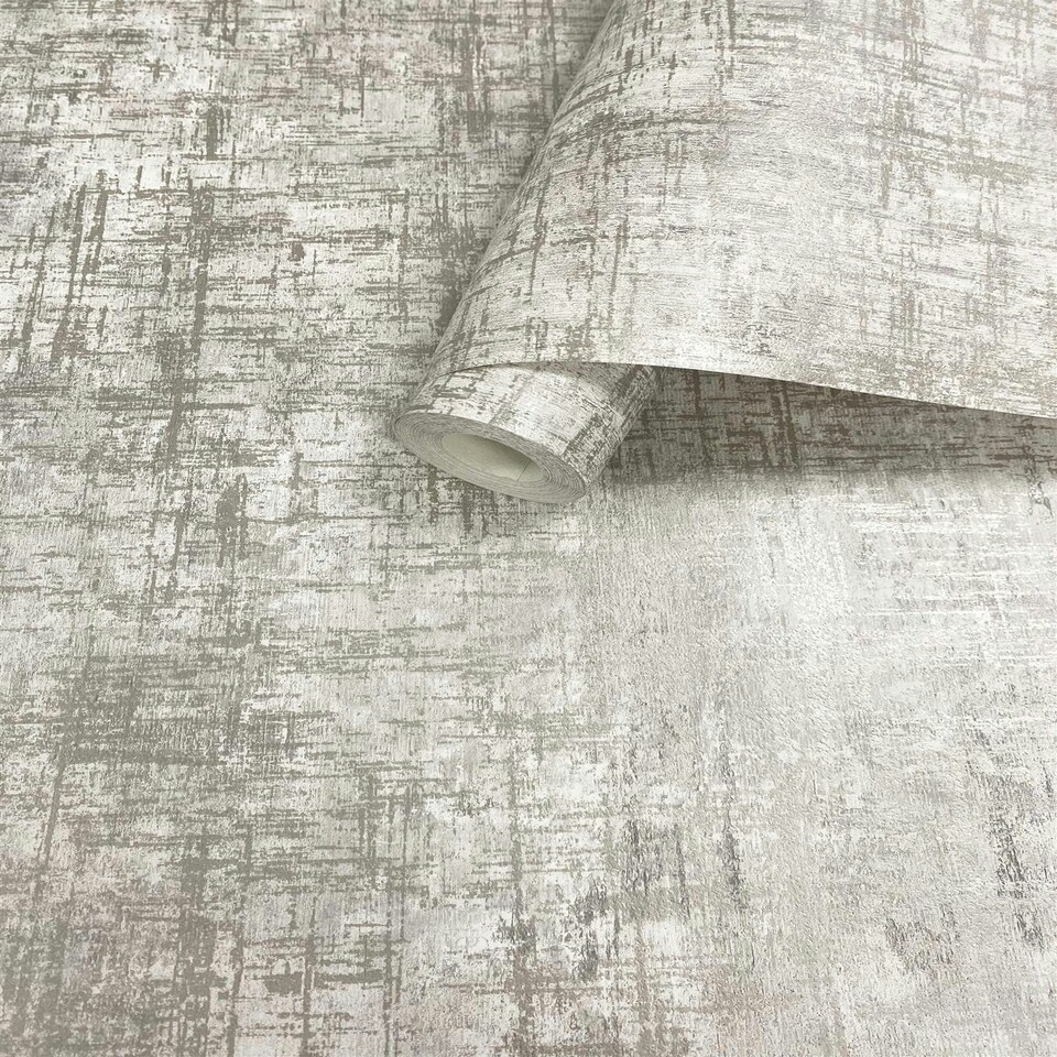 image 1 of Etta Texture Beige Wallpaper Grey