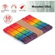 image 3 of Pack of 50 Assorted Colour Wooden Sticks with Grooves 114 x 10 x 2mm
