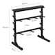 image 3 of Yaheetech  3 Tier Dumbbell Barbell Rack Black