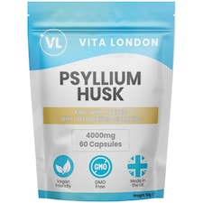 Psyllium Husk Capsules - Fibre + Probiotic Acidophilus - 4000mg - 60 Capsules