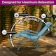image 5 of Set of 2 Zero Gravity Reclining Foldable Garden Chairs Sun Loungers