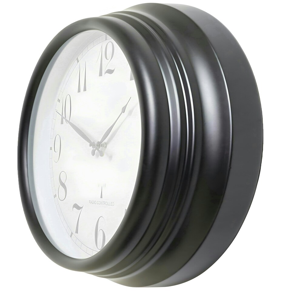 image 1 of Primrose Outdoor Garden Wall Clock Perfect Time Radio Controlled 57cm Diameter