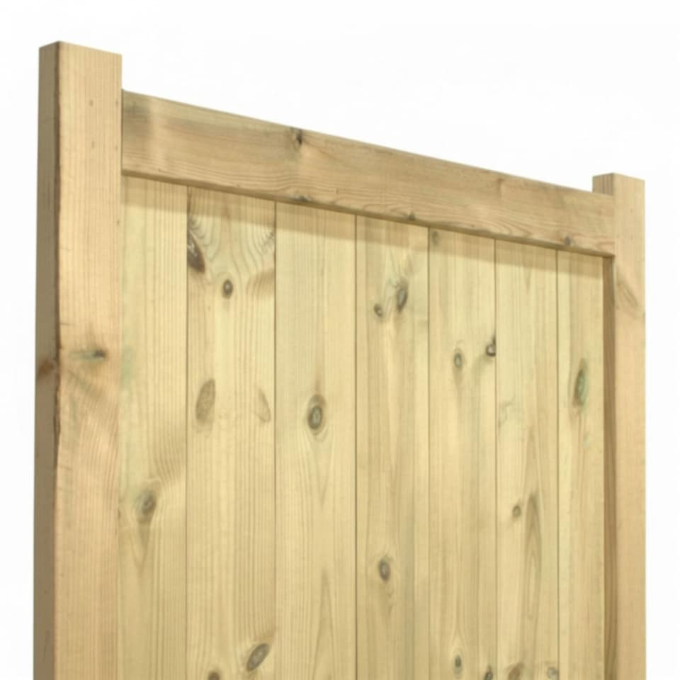 image 1 of Ultimate T&G Gate 4ft x 3ft Vertical Smooth-Planed Fully Framed Treated Door