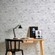 image 3 of AS Creation New England Rustic Brick Textured Wallpaper - White - One Size White