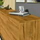 image 5 of Sideboard 140cm Oak Finish with Matching Fronts and Black Frame Multi