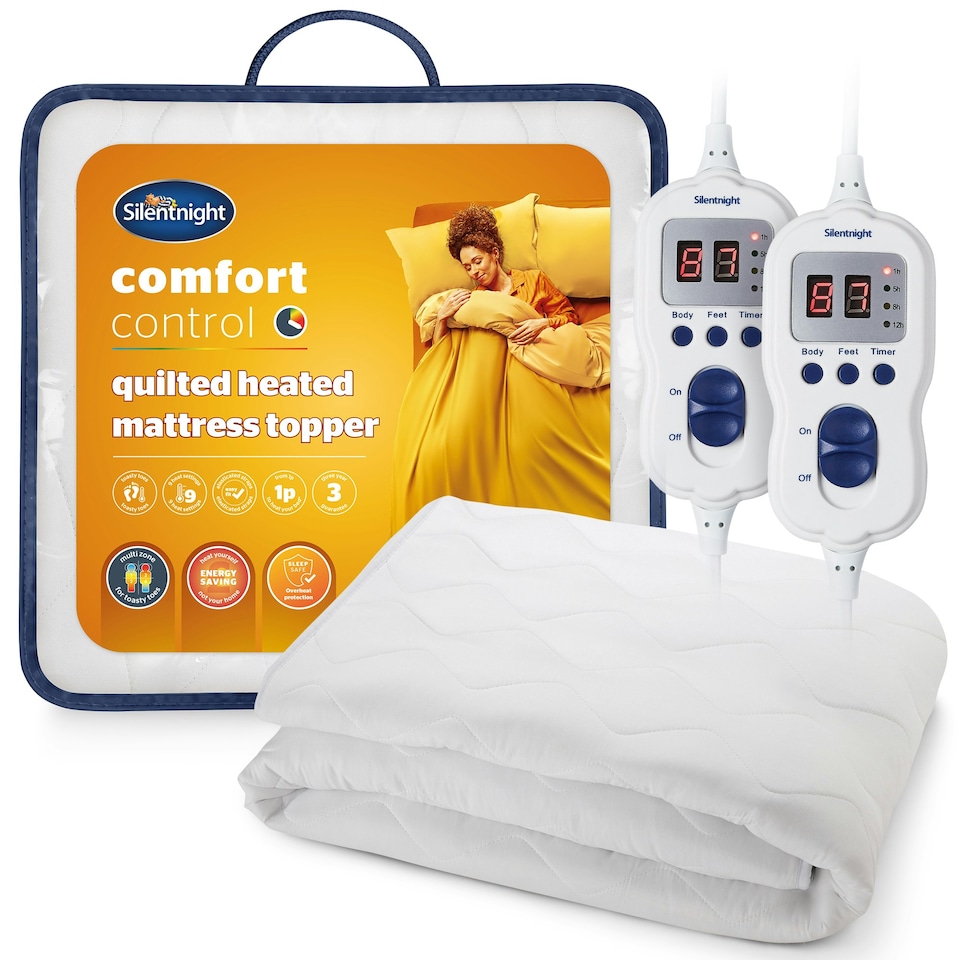 image 1 of Silentnight Multi Zone Quilted Heated Mattress Topper, Electric Topper, Double