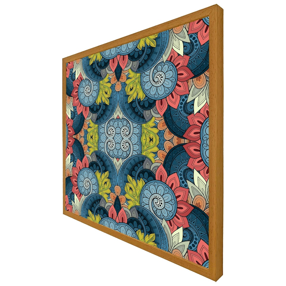 image 1 of Tribal pattern ethnic (Picture Frame) Brown | L