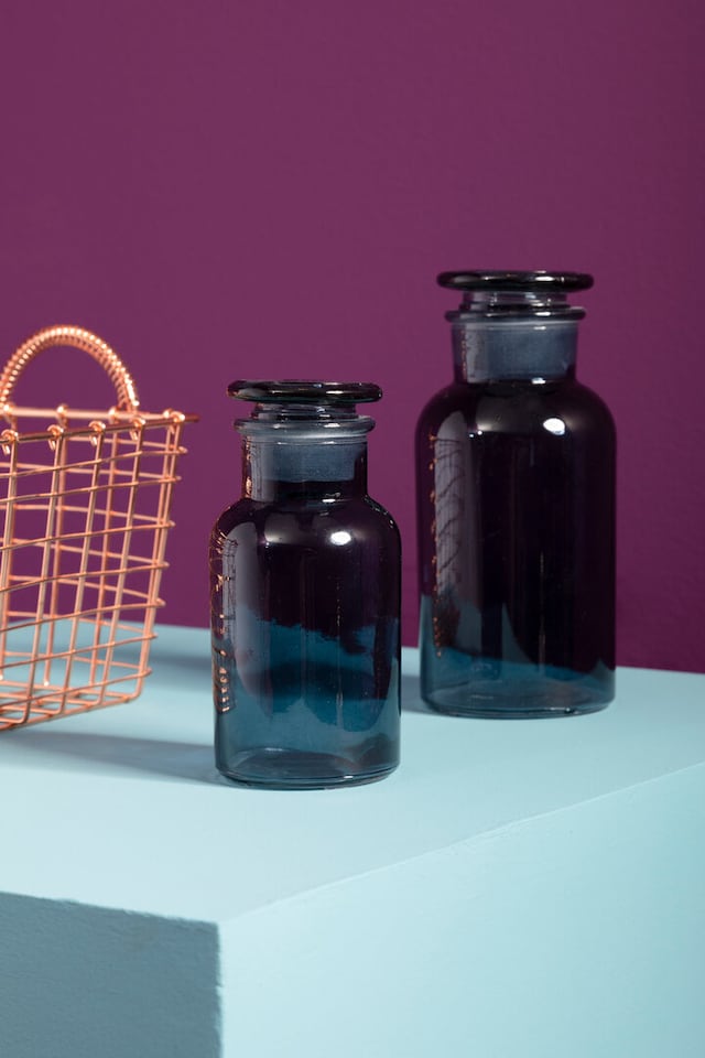 image 1 of Apothecary Large Smoke Grey Reagent Bottle
