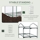 image 3 of Outsunny Portable 4-Tier Mini Greenhouse Plant Grow House Shed w/ Clear Cover