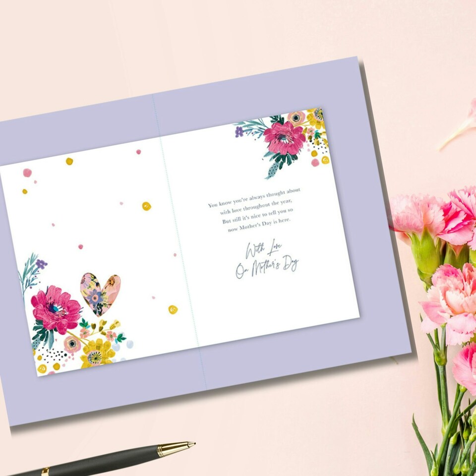image 1 of Words 'n' Wishes Mother's Day Card to my Wife on Mother's Day, 23.5 x 16.5 cms, Multi-coloured
