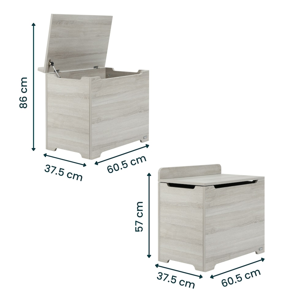 image 1 of Tutti Bambini Toy Box - Grey Ash
