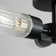 image 5 of BHS Kier Semi Flush Bathroom Ceiling Light | Black | Black