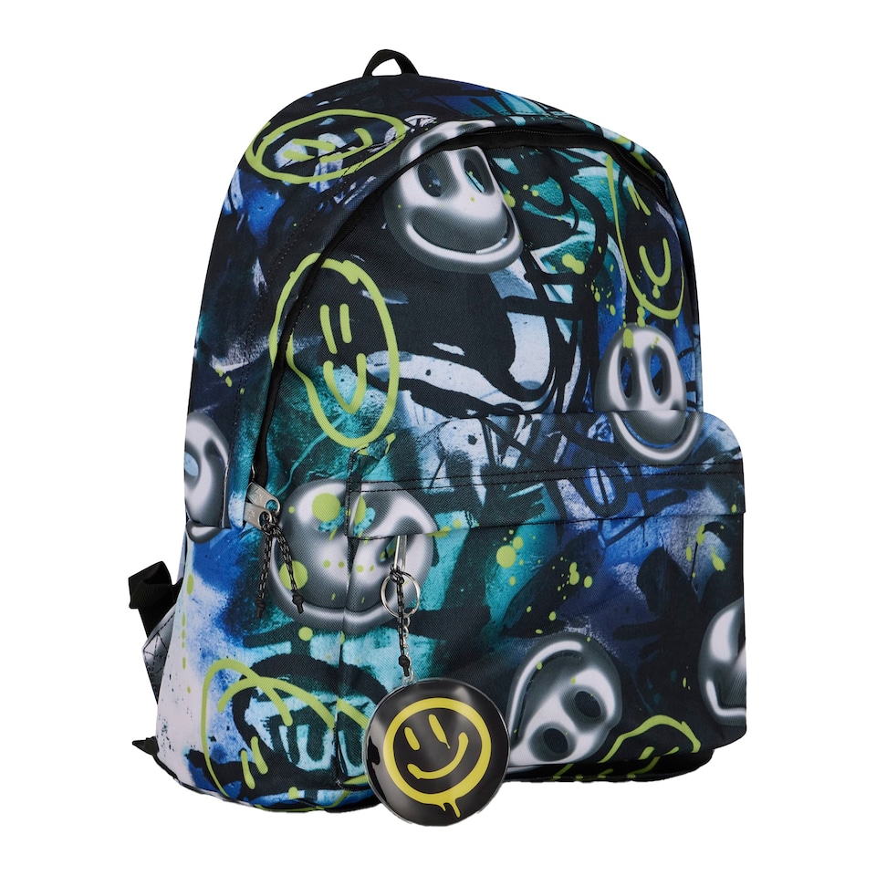 image 1 of Kids Backpack Multi Visionary Graffiti Print | 18L School Bag with Laptop Sleeve | Multi | Multi | 1
