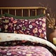 image 3 of Catherine Lansfield Autumn Pumpkins Reversible Duvet Cover Set Plum Purple | Plum | Single