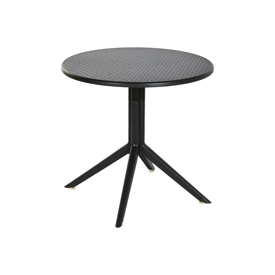 image 1 of Dining Table Home ESPRIT Black Metal polypropylene 80 x 80 x 75 cm N/A