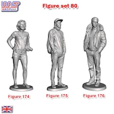 Trackside Unpainted Figures Scenery Display 3 x Figures Set 80 New 1:32 WASP