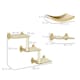 image 4 of PawHut 3PC Wall Mounted Cat Tree Climbing Shelf Set with Scratching Post Oak
