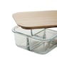 image 3 of MidOcean Tundra 3 Bamboo Glass Lunch Box - Transparent - One Size