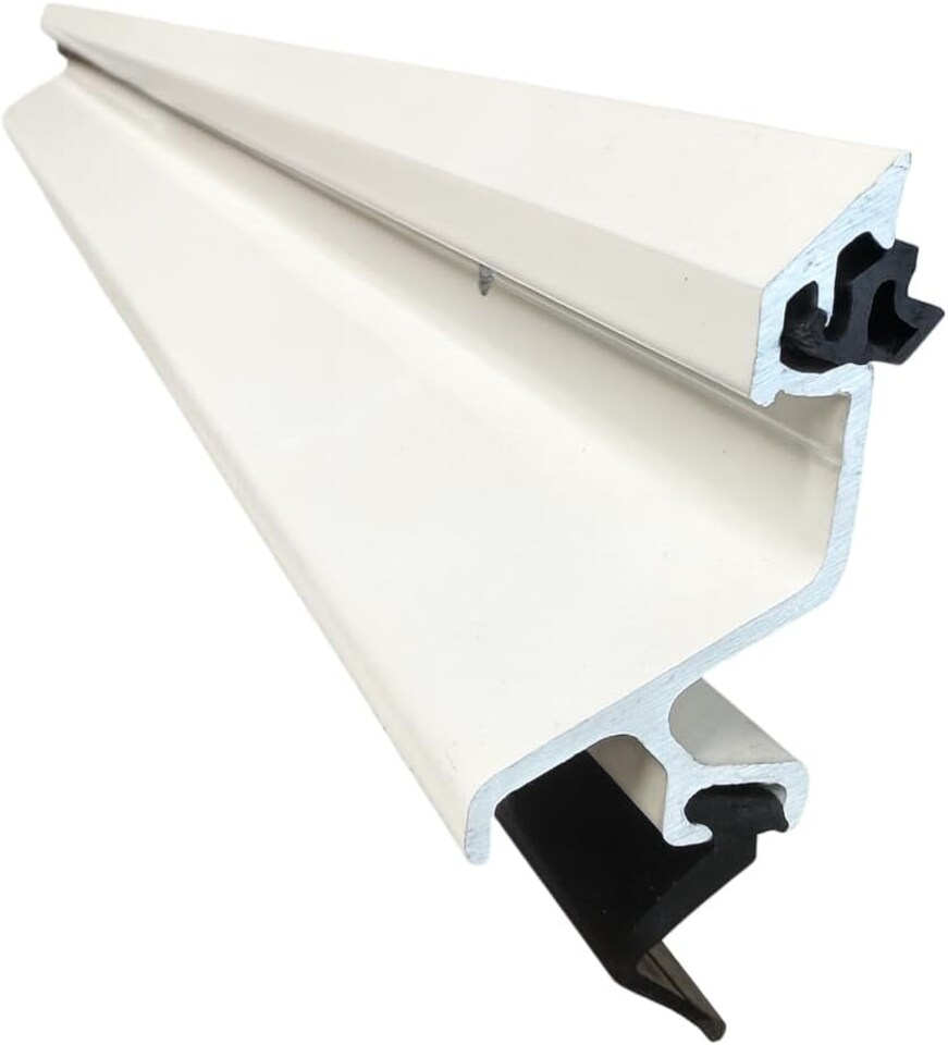 image 1 of Exitex Exeplex Rain Deflector 914mm, Aluminium Door Draught Excluder, Door Weather Bar | White